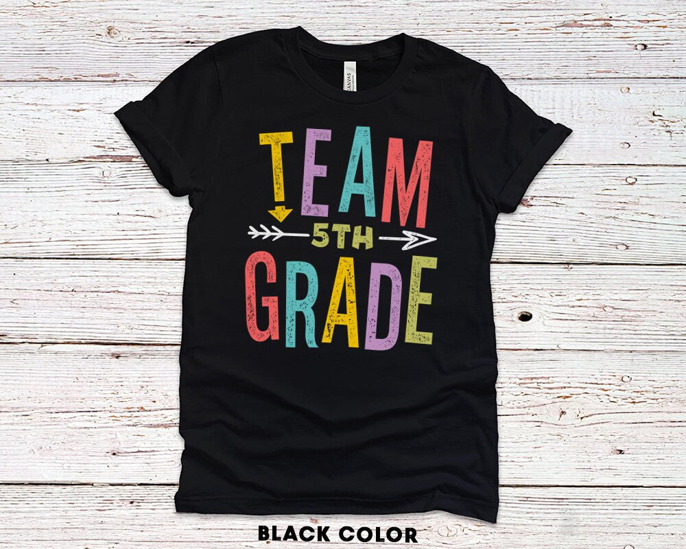 Personalized Team 5th Grade Shirt - Teacher Crew Shirts