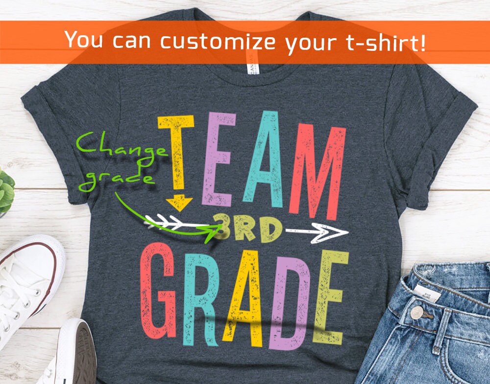 Team 3rd Grade Teacher T-Shirt - Teacher Squad Shirt