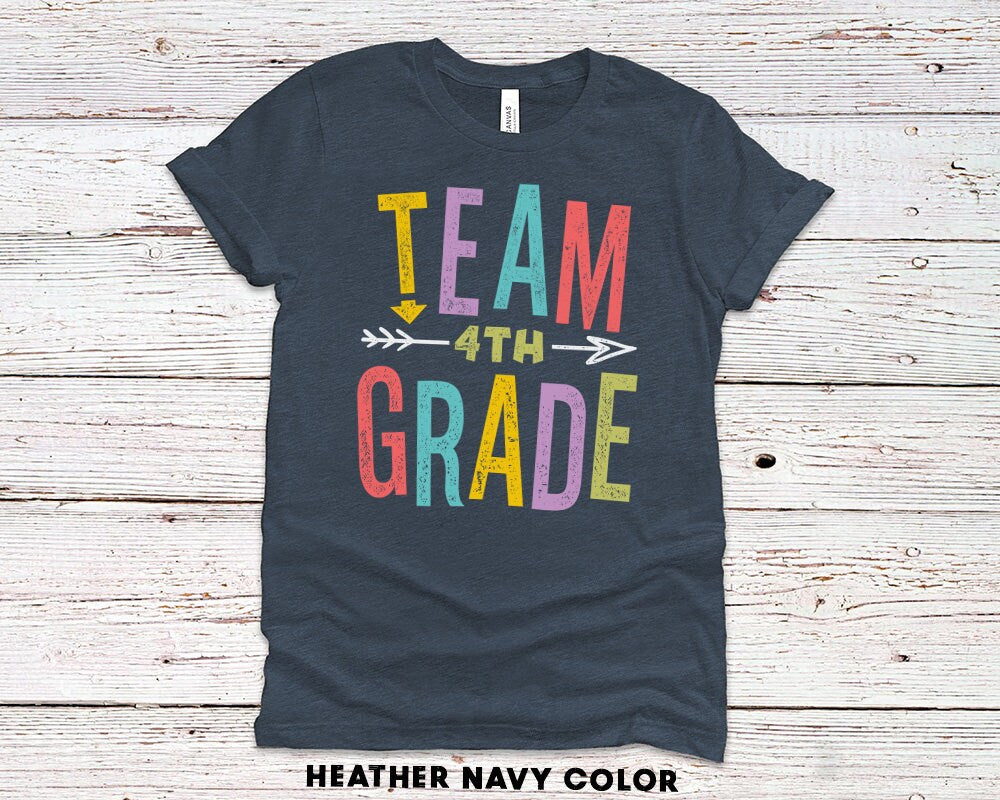 Team 4th Grade Teacher Squad Shirt - Fourth Grade Crew T-shirt
