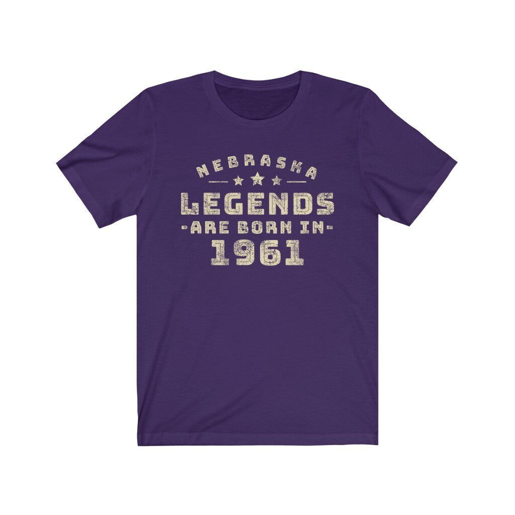 Nebraska Legends are Born in 1961 gift t-Shirt for men or women