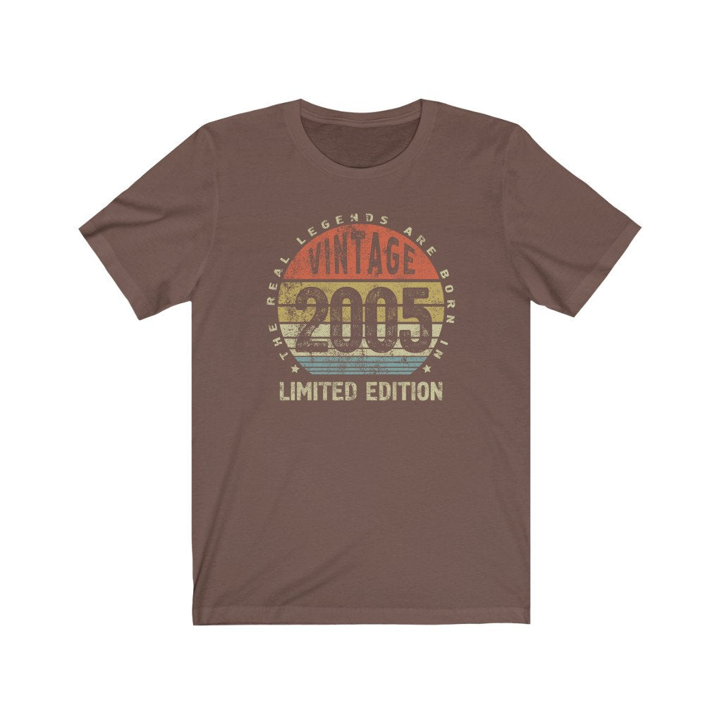 Vintage 2005 Birthday gifts for Son or Daughter,  Limited Edition t-shirt for boy or girl
