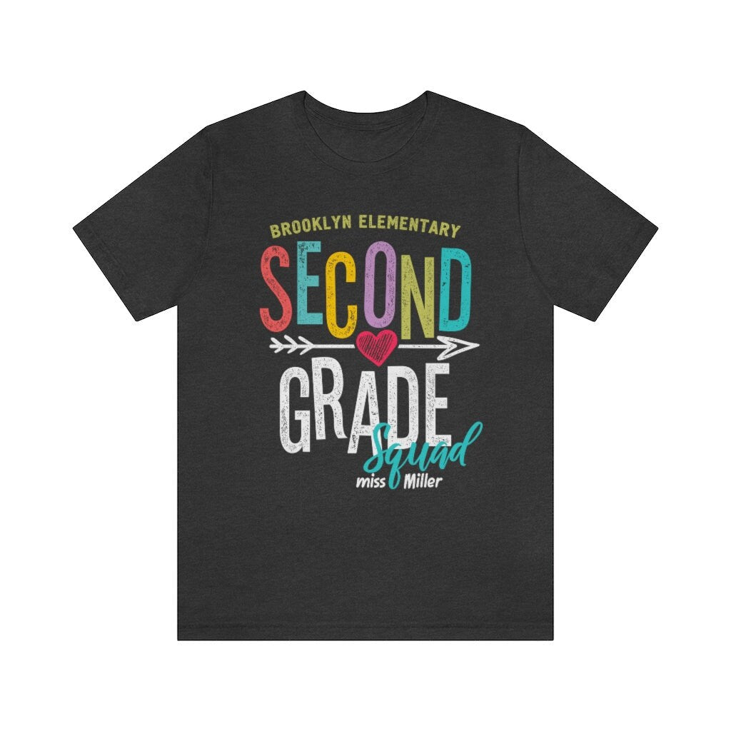 Personalized Second Grade Team Shirt - Teacher Crew Shirts