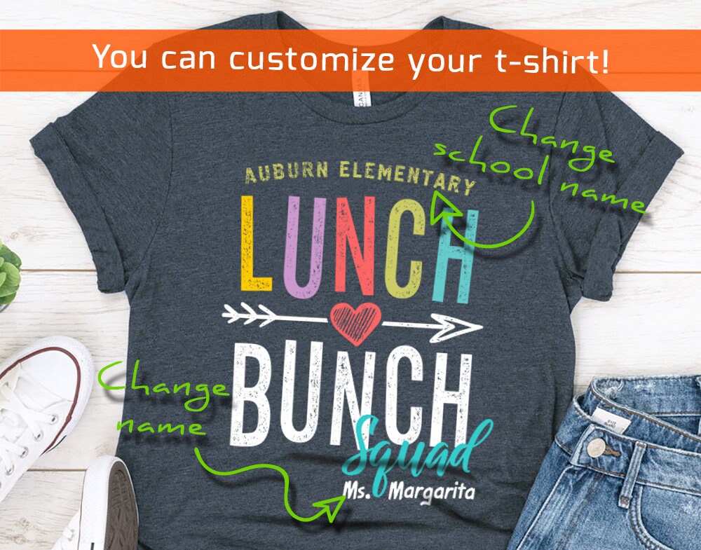 Lunch Bunch Teacher Squad Shirt - Personalized any Grade Teacher Team - 37 Design Unit