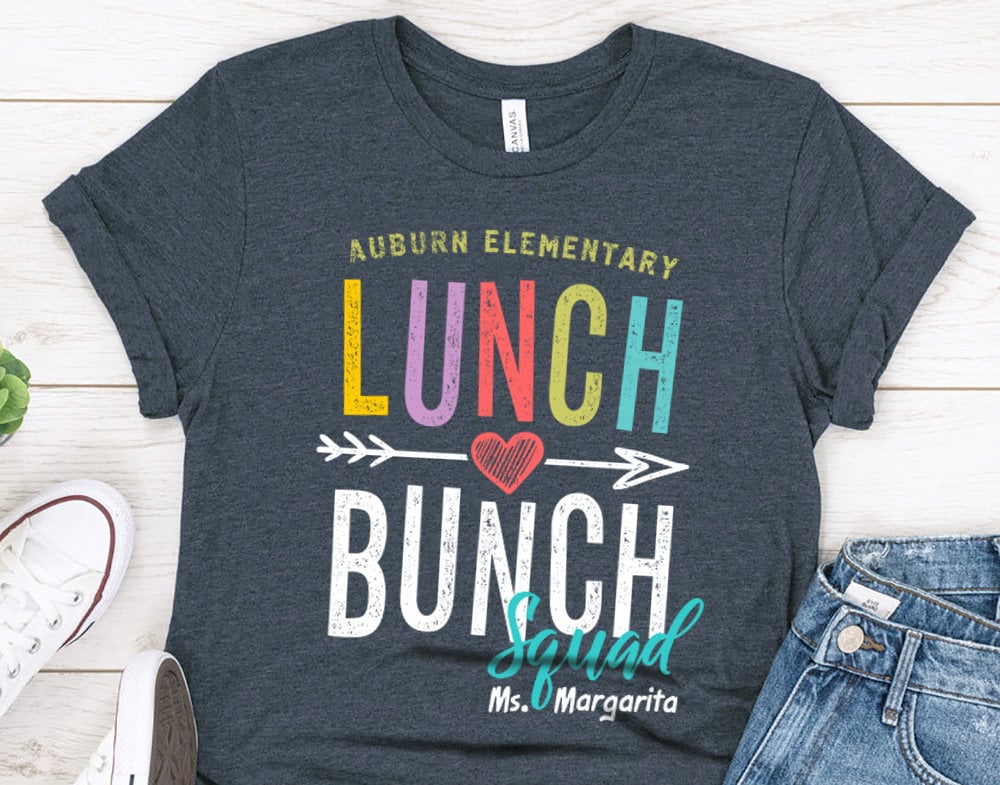 Lunch Bunch Teacher Squad Shirt - Personalized any Grade Teacher Team - 37 Design Unit
