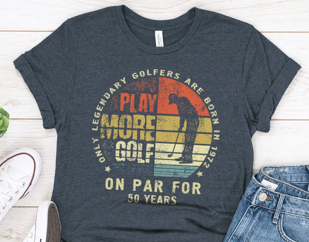 Play More Golf Gift t-shirt for Men and Golfing Nut, Birthday gift for Husband or Dad