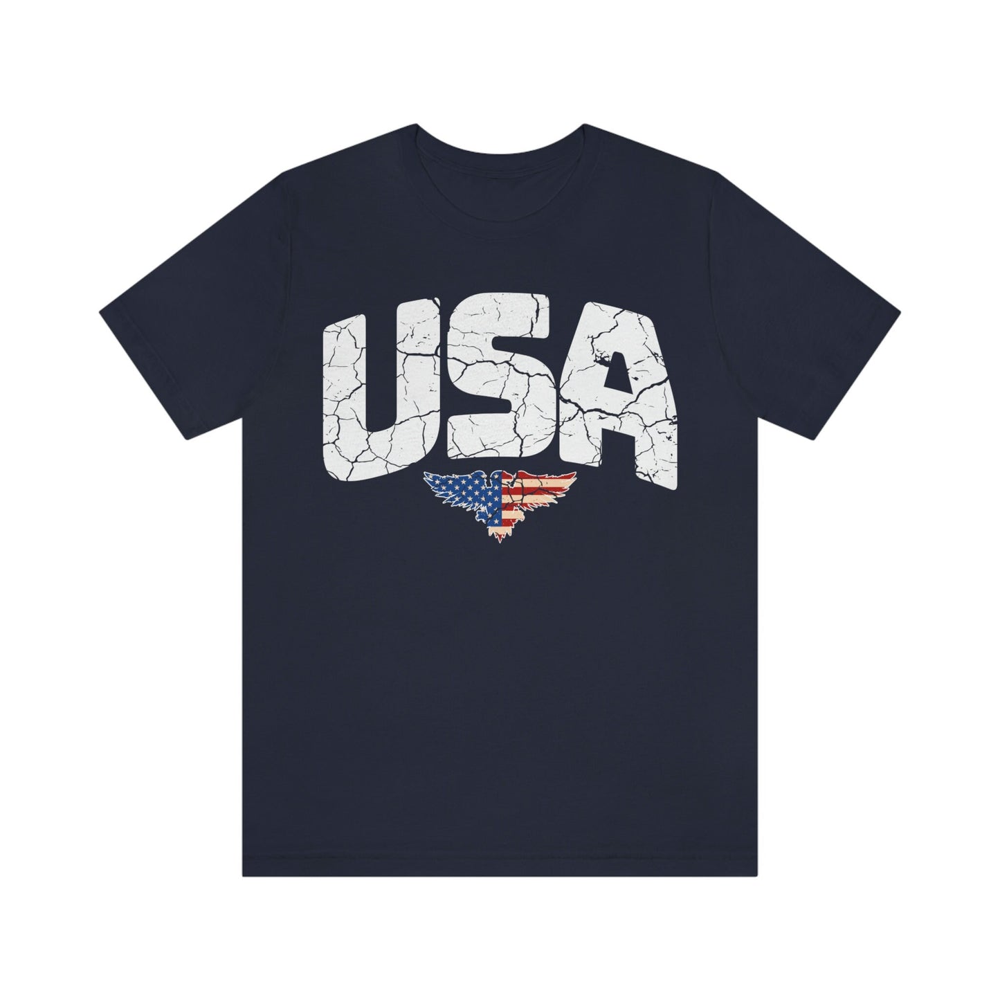 Patriotic USA t-shirt with eagle and American Flag, 4th of July Gift Shirt for Husband