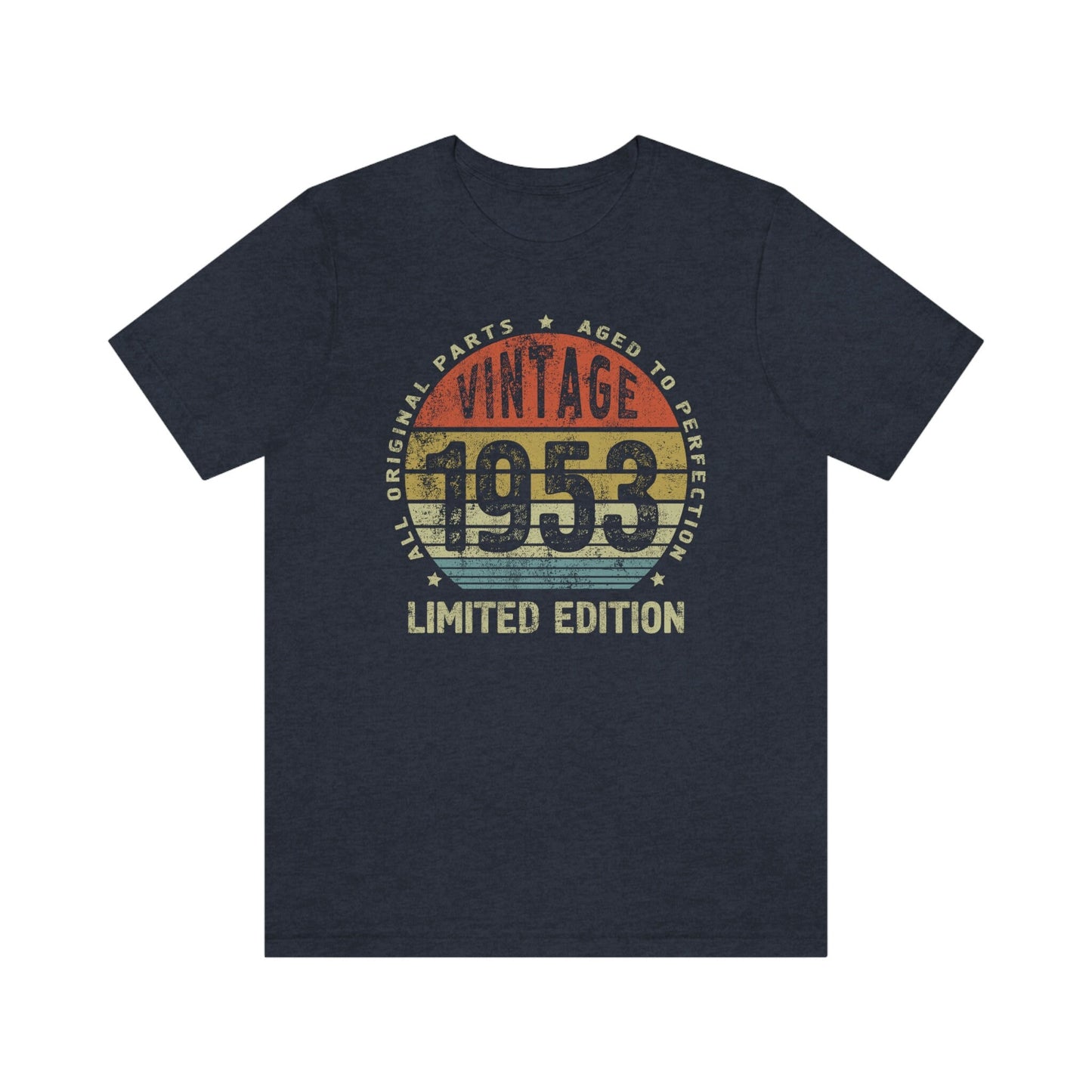 Vintage 1953 Birthday Shirt for Women or Men, Gift t-shirt for Wife or Husband