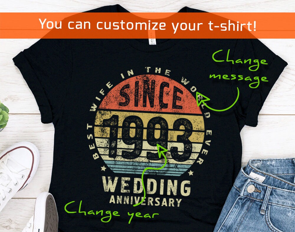 30th Wedding Anniversary Gift Shirt for Women, Best Wife in the World Ever