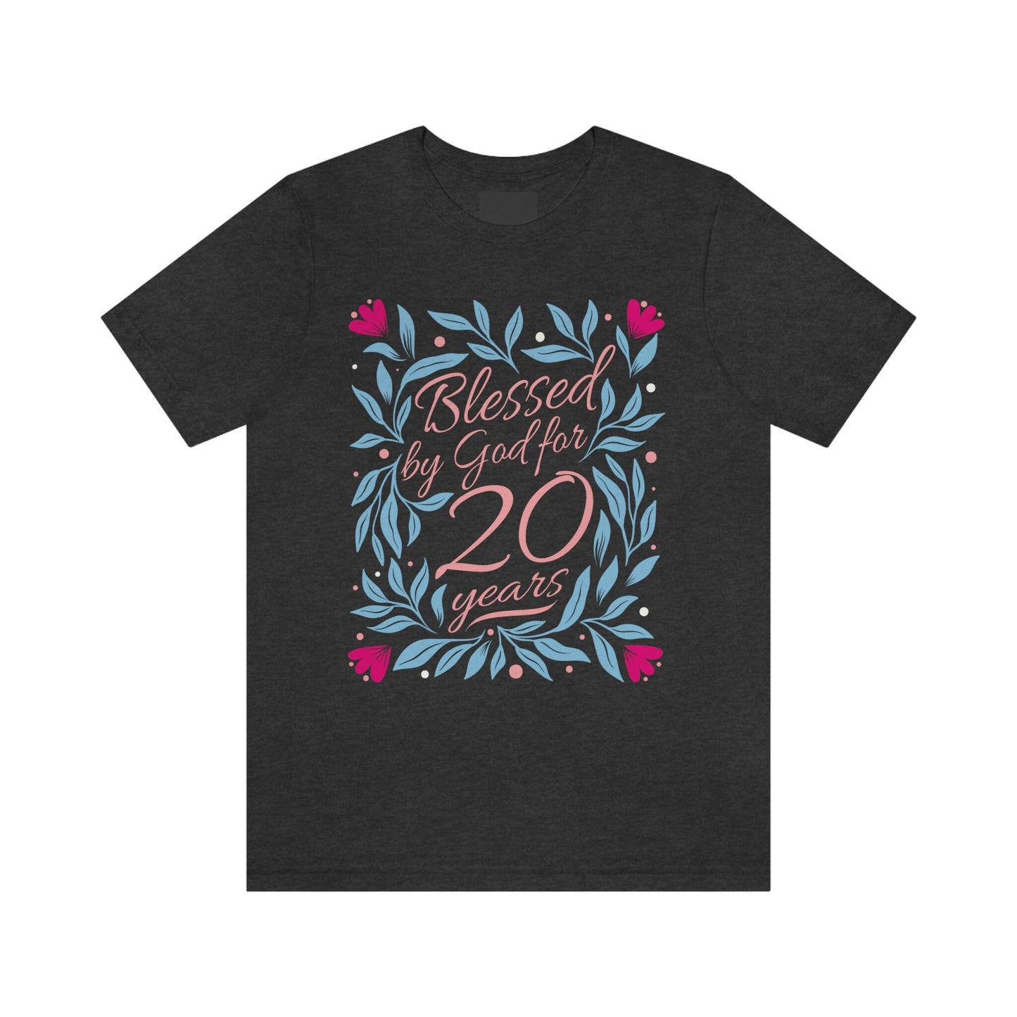 Blessed by God for 20 years gift t-shirt for daughter or niece