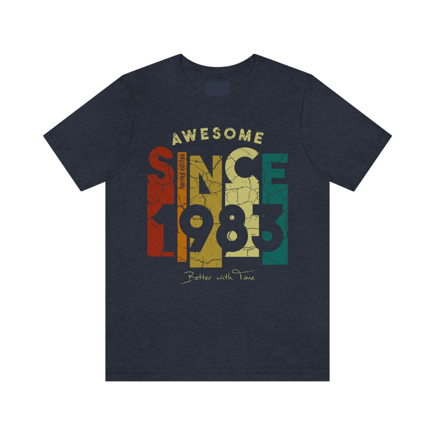 Awesome Since 1983 birthday gift t-shirt for women or men,  40 anniversary t-shirt for wife or husband