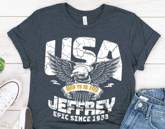 Personalized Name Epic Since 1983 birthday gift t-shirt for Men or Husband, Vintage 40th Birthday t-shirt