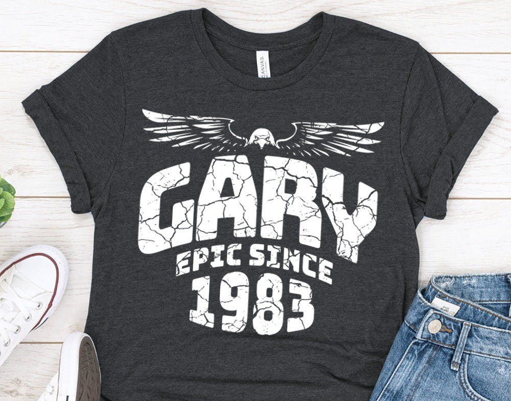 Epic Since 1983 birthday gift for Man or Husband, Personalized Name Birthday t-shirt for Brother