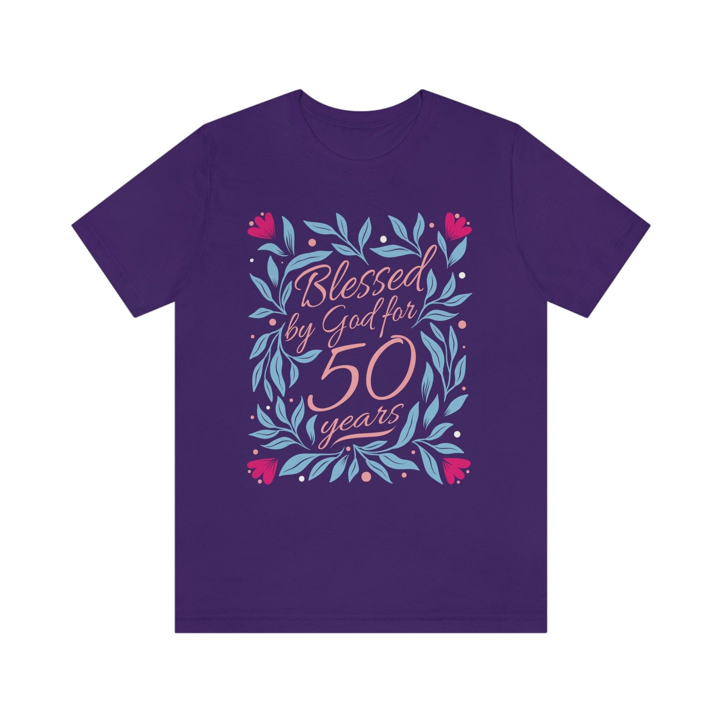 Blessed by God for 50 years gift t-shirt for women or wife