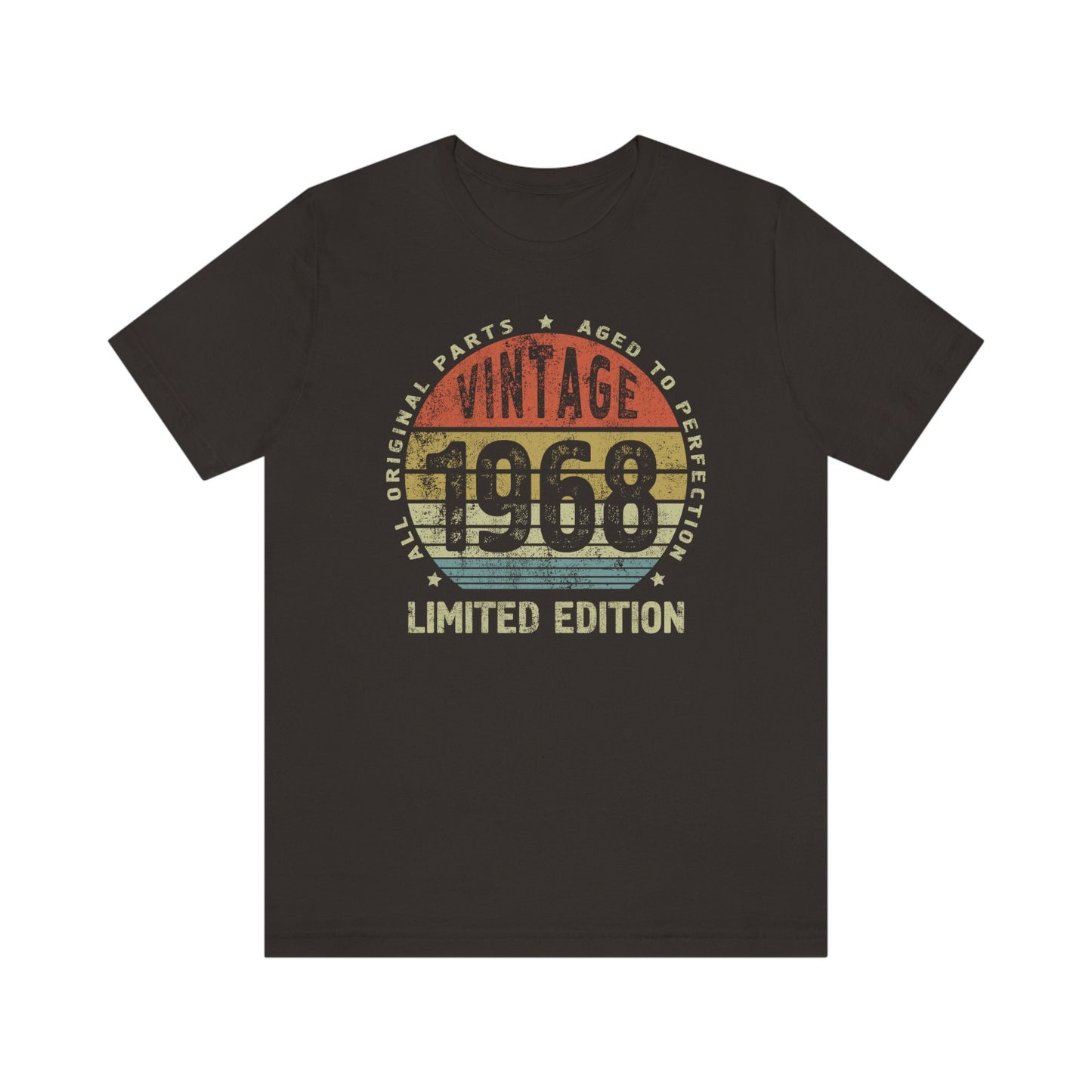 Vintage 1968 Birthday Gift for Woman or Man,  55 Anniversary T-Shirt for wife or husband