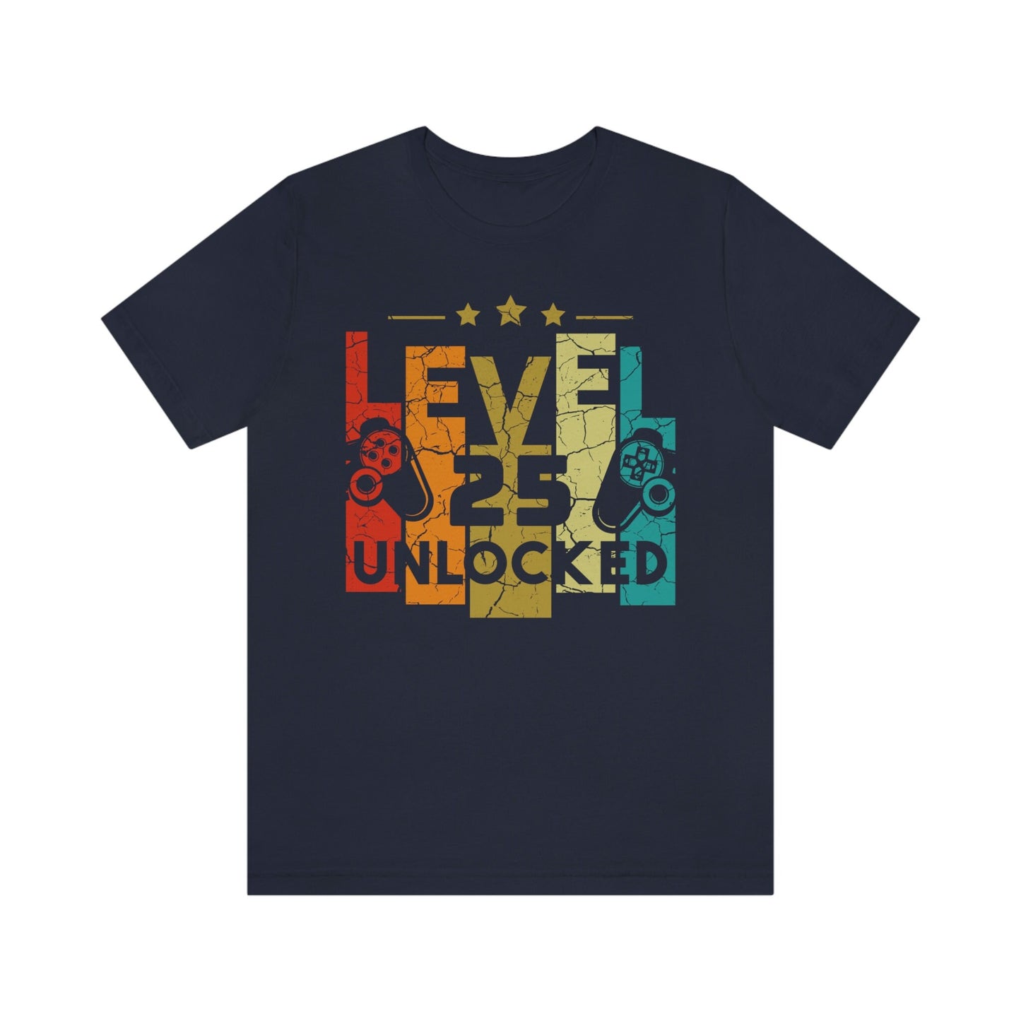 Level 25 Unlocked - Gamer Gift Shirt for son or daughter, Funny T-Shirt for 25th Birthday