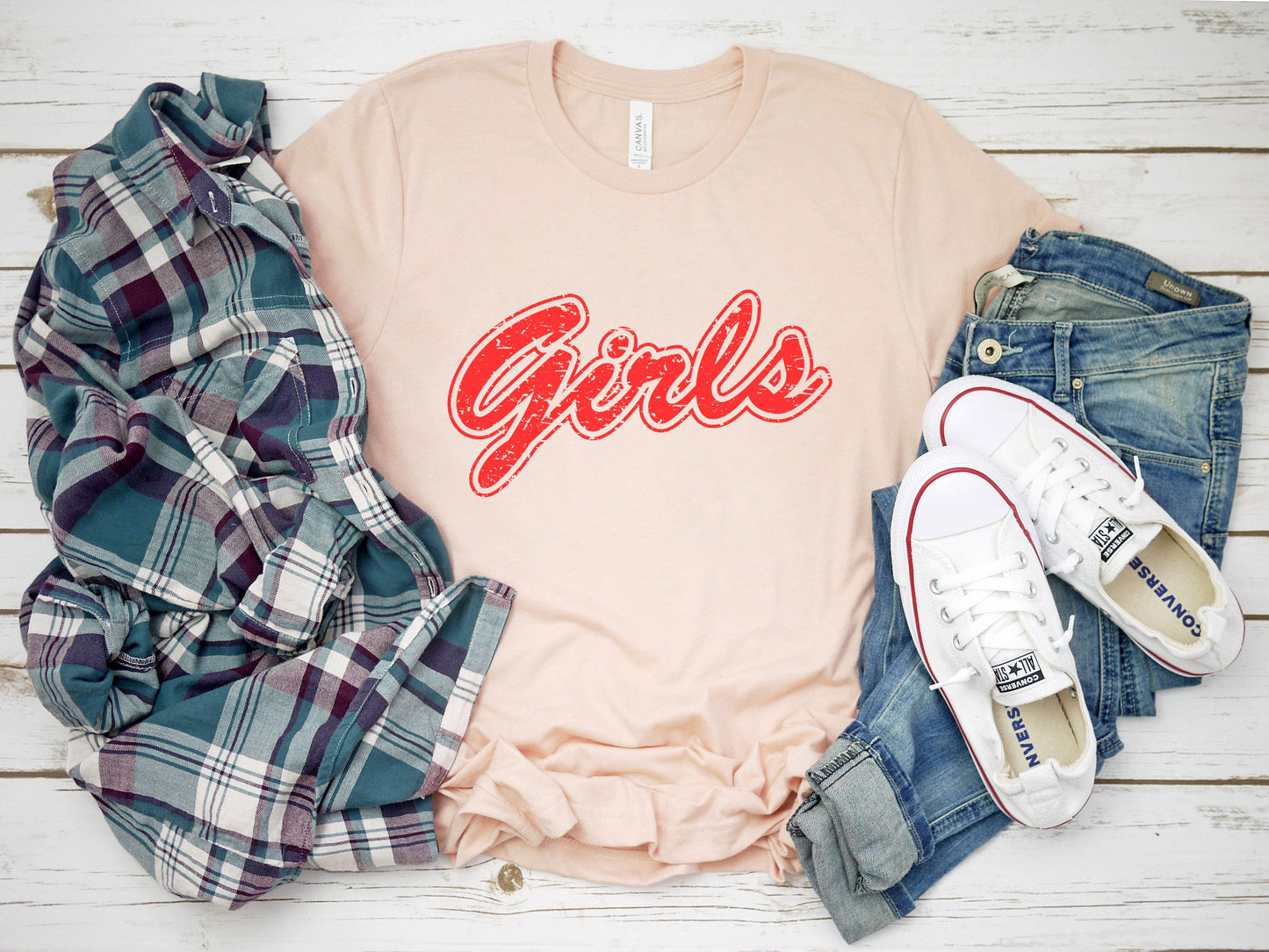 Girls T-Shirt for Friends, Vintage Retro Women’s Tees, Girls Shirt, Friends apparel, 90s Vintage Tee Shirt