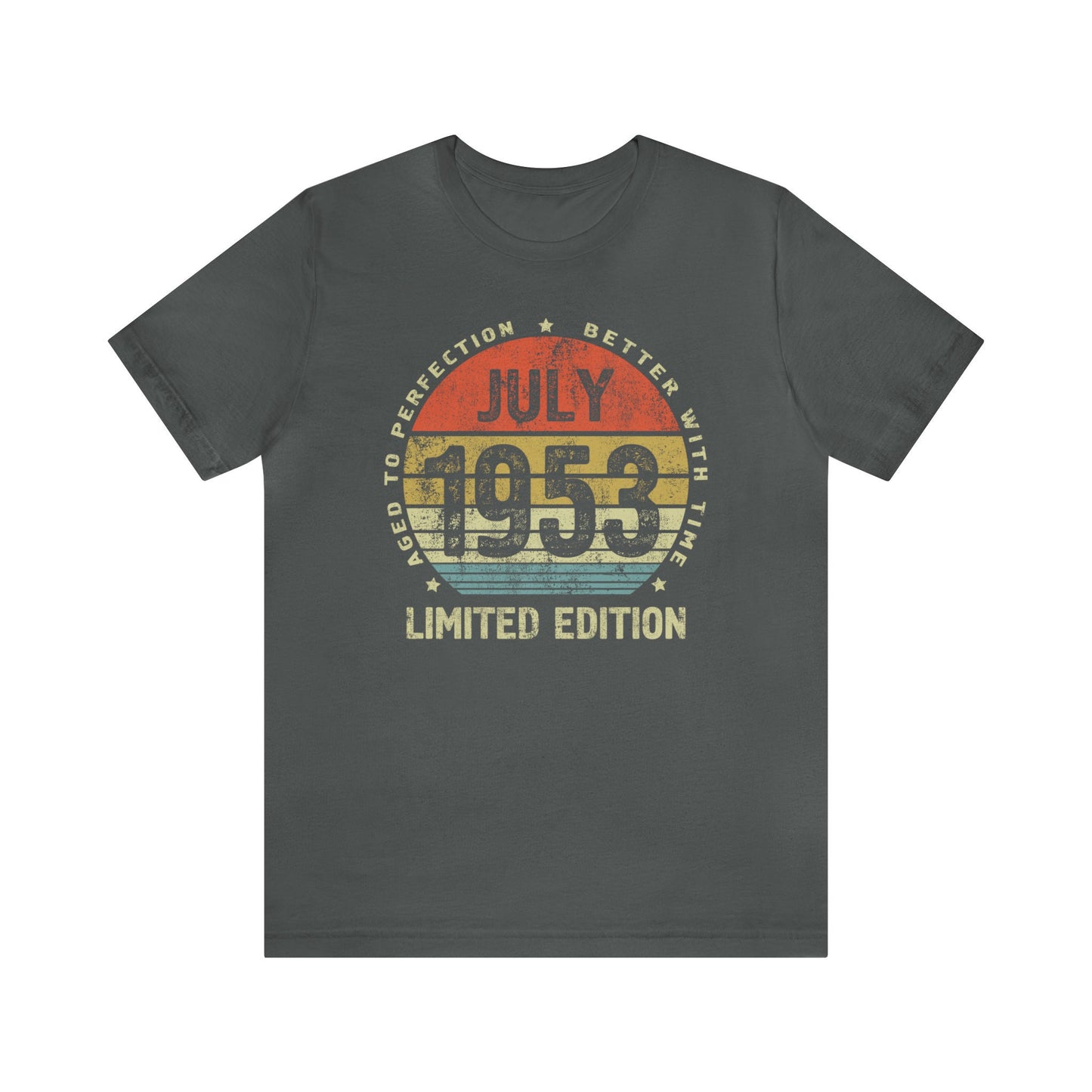 July 1953 birthday shirt for women or men, Gift  t-shirt for wife or husband