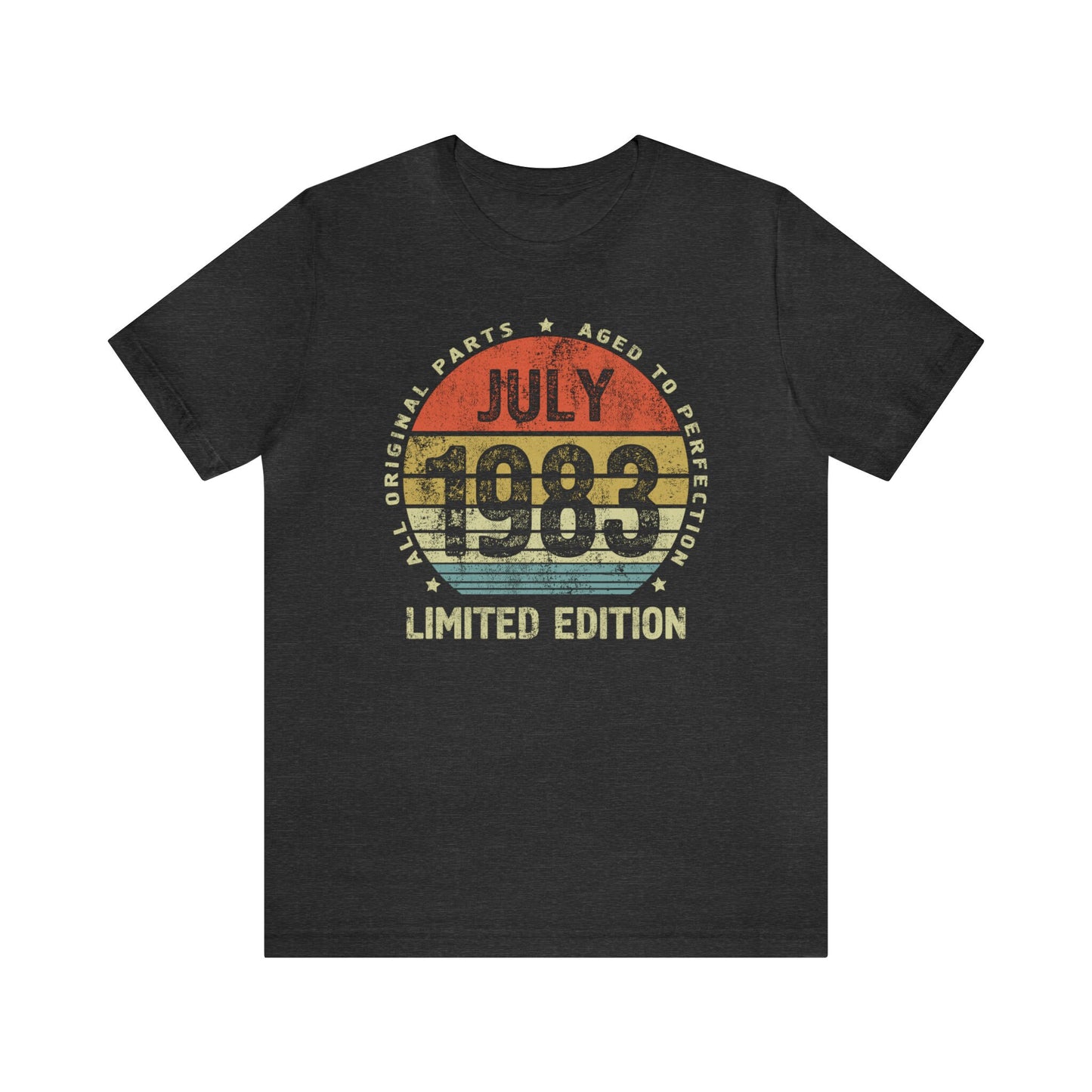 July 1983 birthday gift t-shirt for women or men,  shirt for sister or brother
