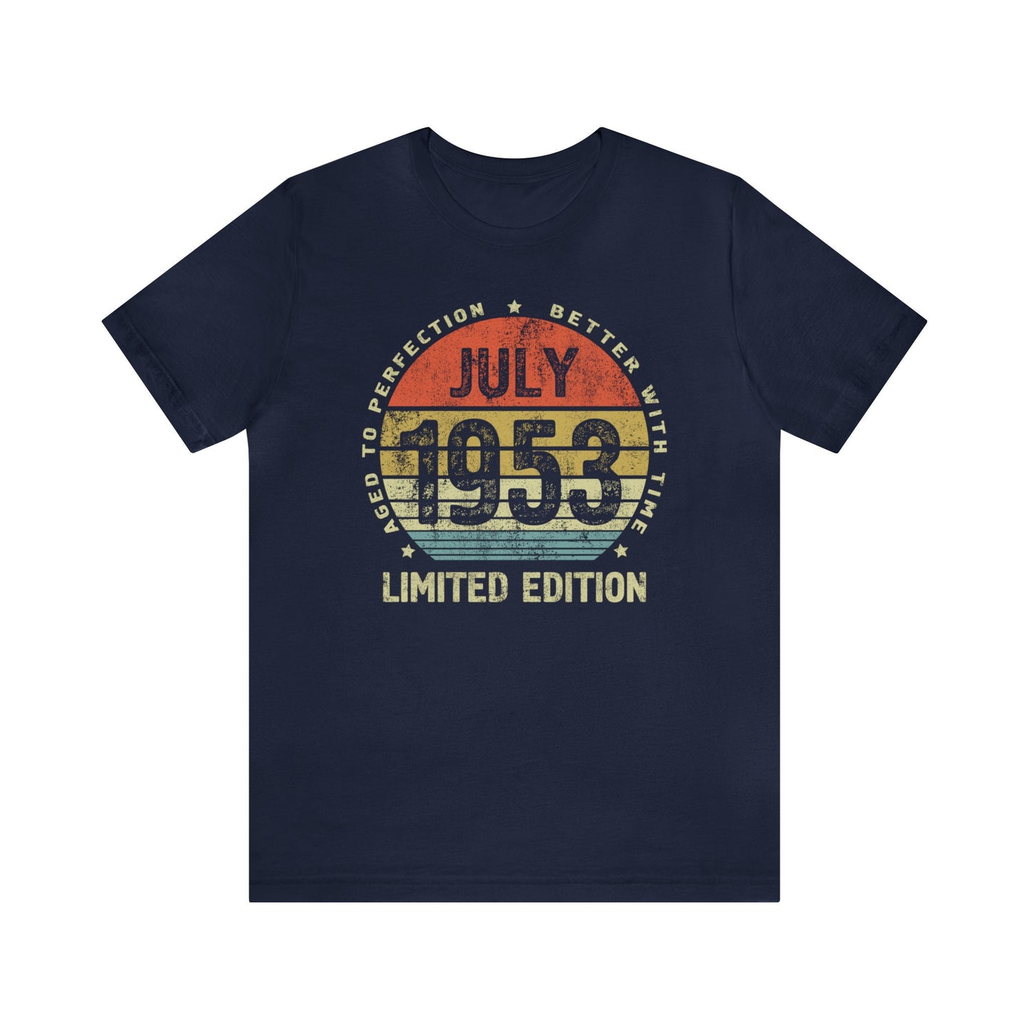July 1953 birthday shirt for women or men, Gift  t-shirt for wife or husband