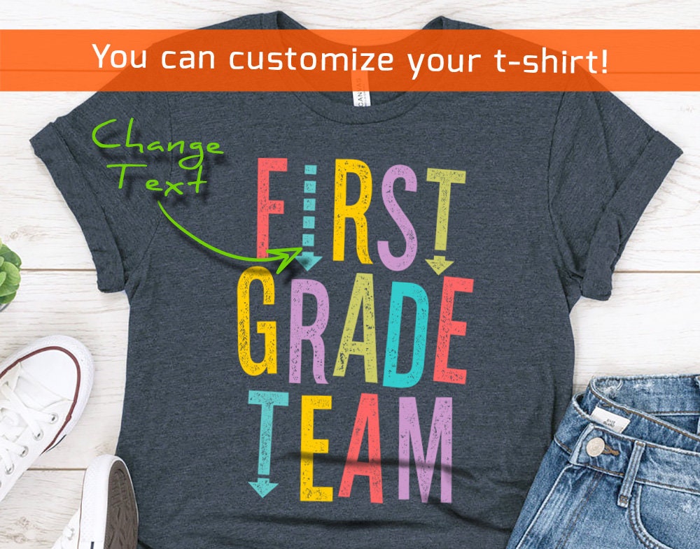 First Grade Team T-Shirt - Teacher Squad Shirts